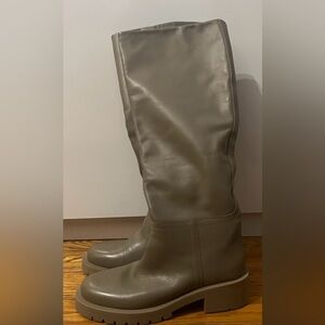 Zara Women's Over the Knee Boots in Taupe